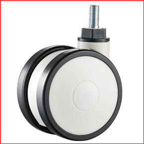 VI-H9-TWPU-TH-4 Medical Twin Wheel Caster Wheels 4